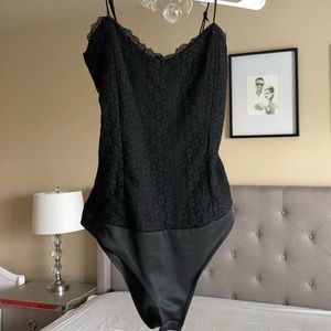 Black lace bodysuit